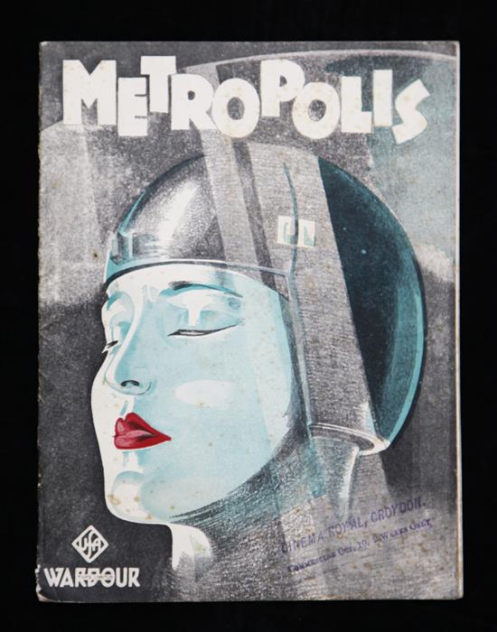 Metropolis film programme 1927. The Metropolis Magazine, Wardour Films Ltd,